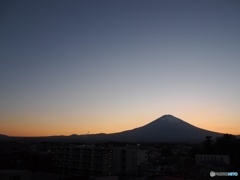 夕方のふじさん