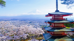 富士と五重塔