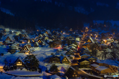 夜の白川郷