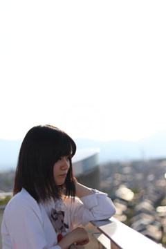 彼女と展望台で