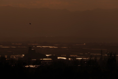 夕焼けの風景