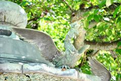 凛とした鳳凰像