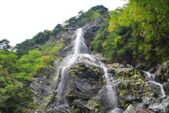 間近に見る滝