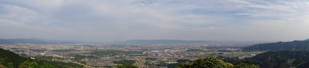 基肄城跡にて