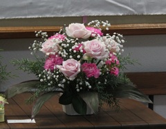 女子大文化祭フラワーアレンジメント