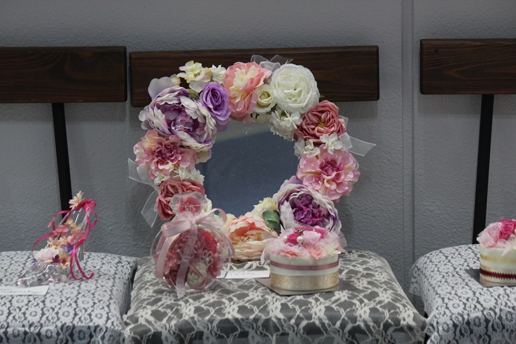 女子大文化祭フラワーアレンジメント