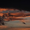 ピンクの夕日