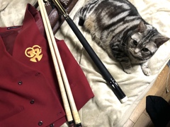 ビリヤードと僕どっちが？って顔