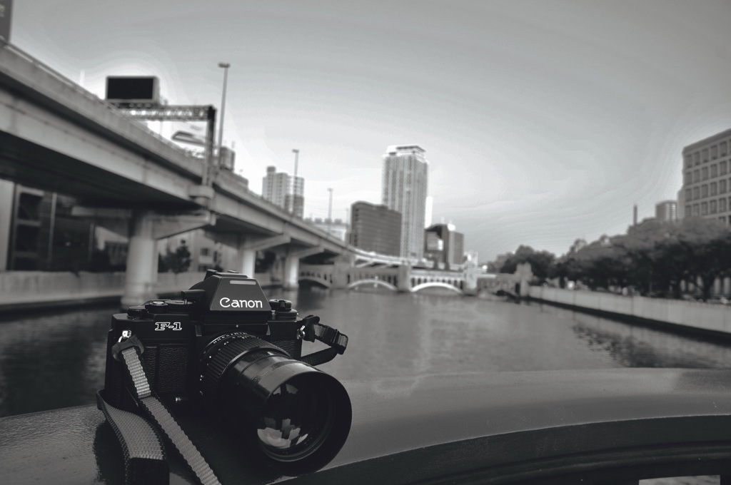 中之島公園にて。