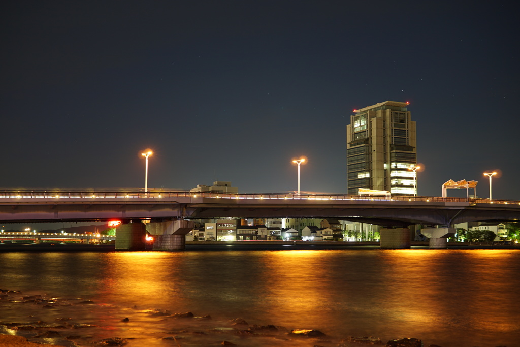 松江の夜景