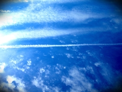 indigo blue sky