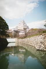 池と姫路城