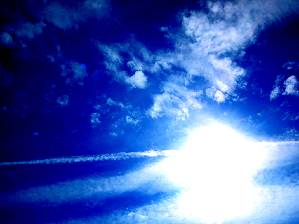 indigo blue sky