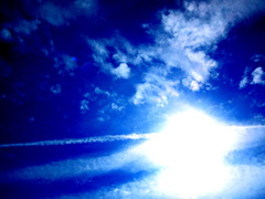 indigo blue sky