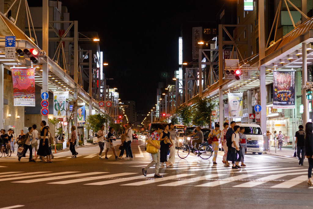 岐阜駅の夜②_CANON EOS70D