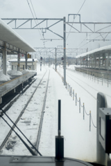 2017年 雪の線路_富士フィルムX-pro1