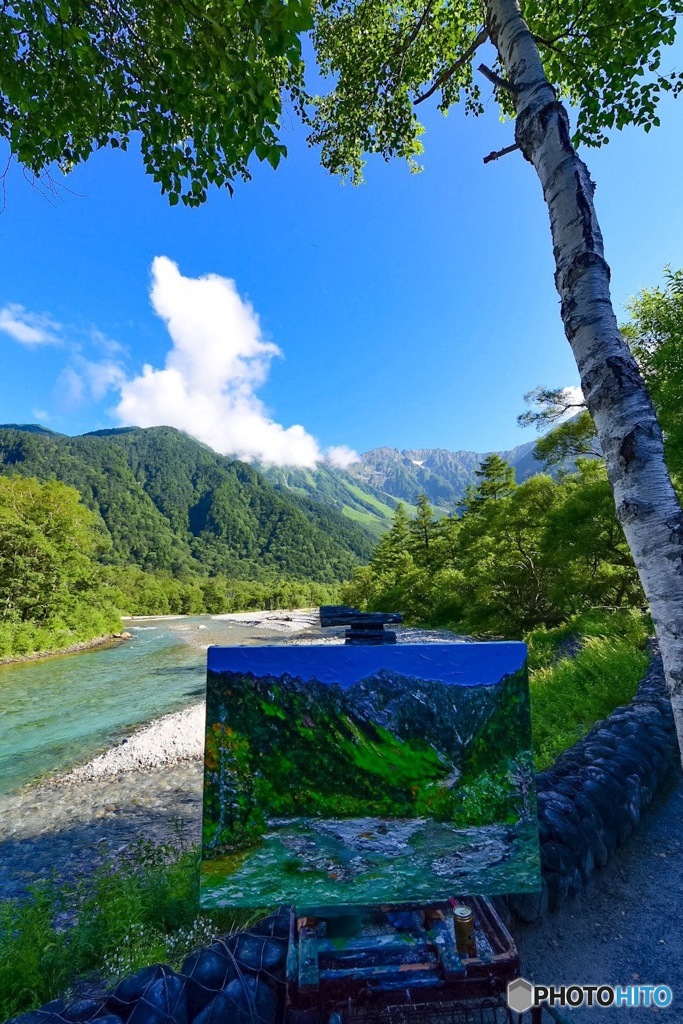 絵と上高地