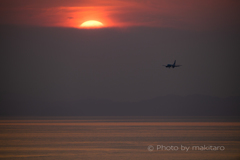 瀬戸の夕陽　帰投