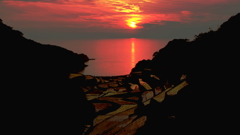 浜野浦の夕陽
