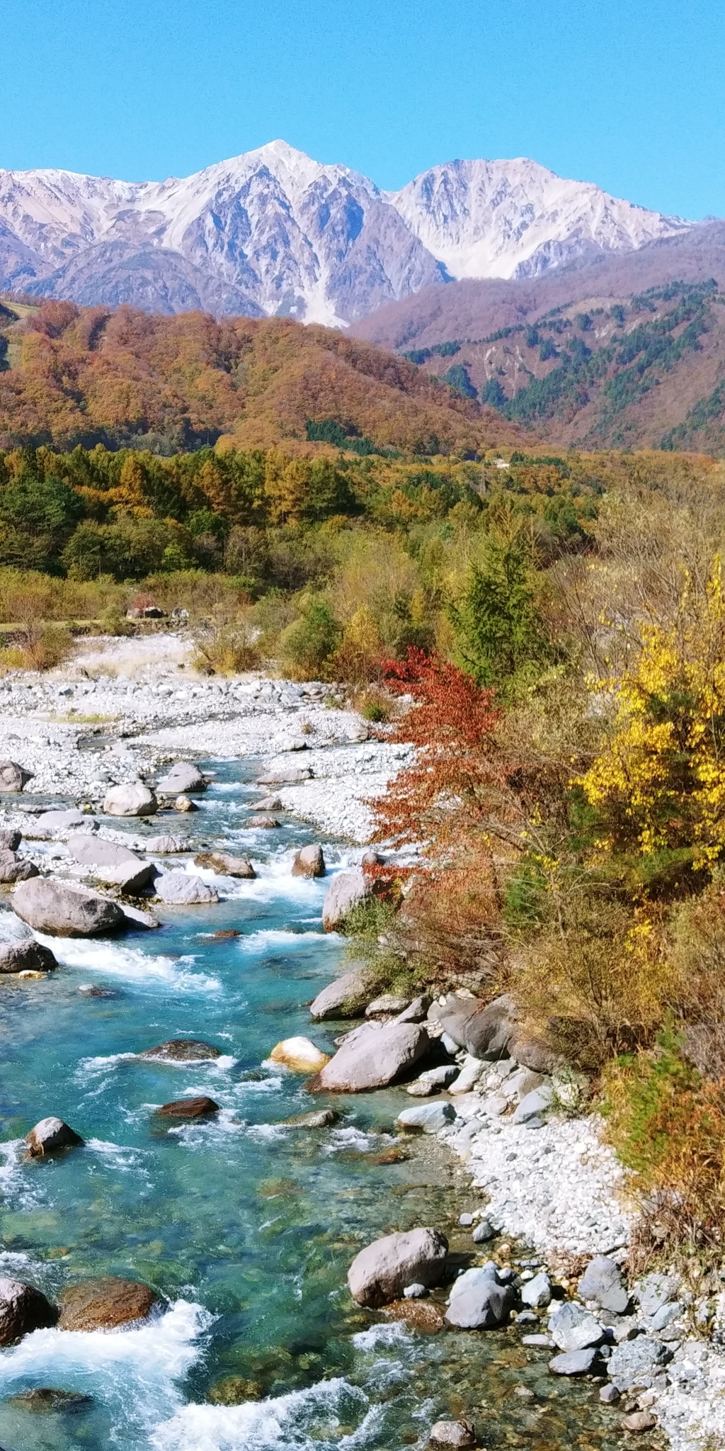 白馬岳と紅葉