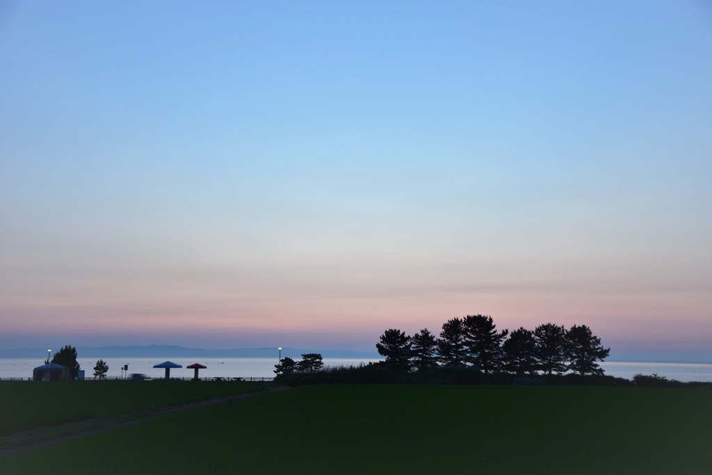 いつもの風景　快晴です