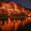 香嵐渓のライトアップ