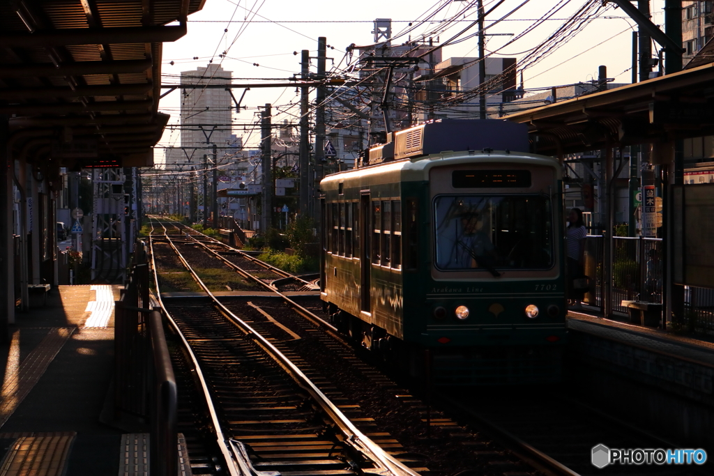 帰りの都電待ち