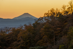 夕景富士　〜栃木県佐野より〜