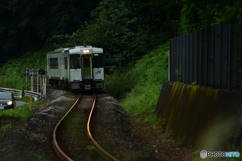 カーブを抜けて