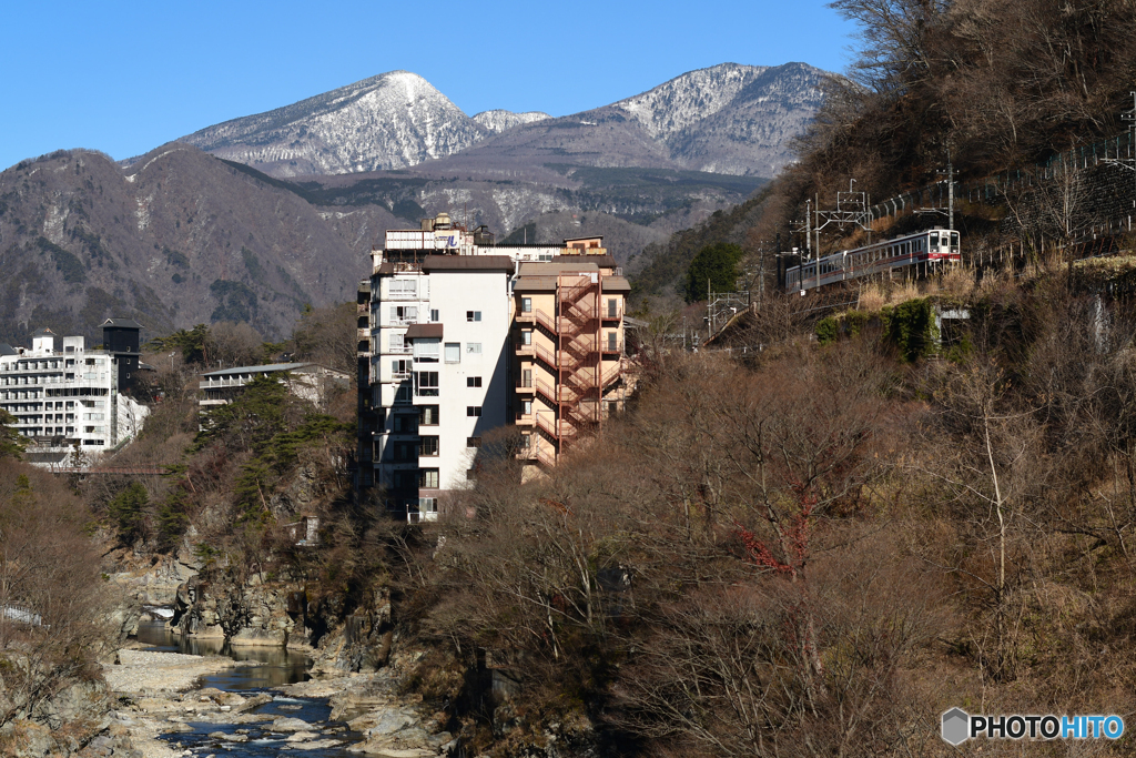 温泉街を往く。