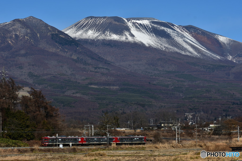 浅間山と