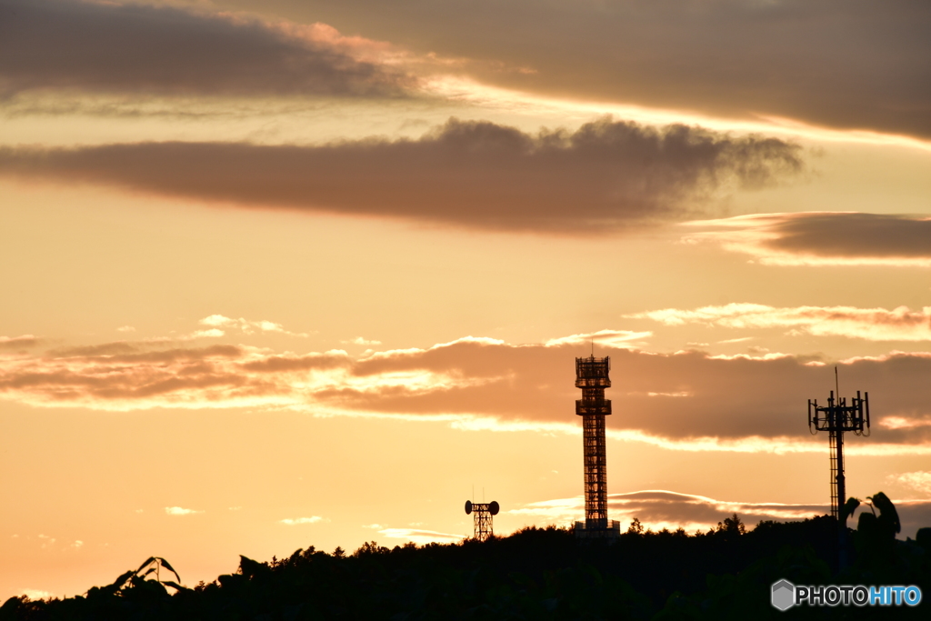 地元の空(夕焼け)　№5　北の国から