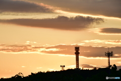 地元の空(夕焼け)　№5　北の国から
