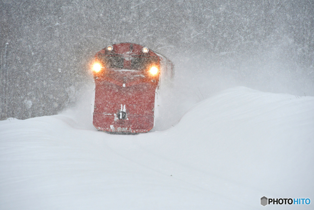 降雪の中を行く　№2　北の国から