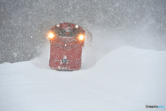 降雪の中を行く　№2　北の国から