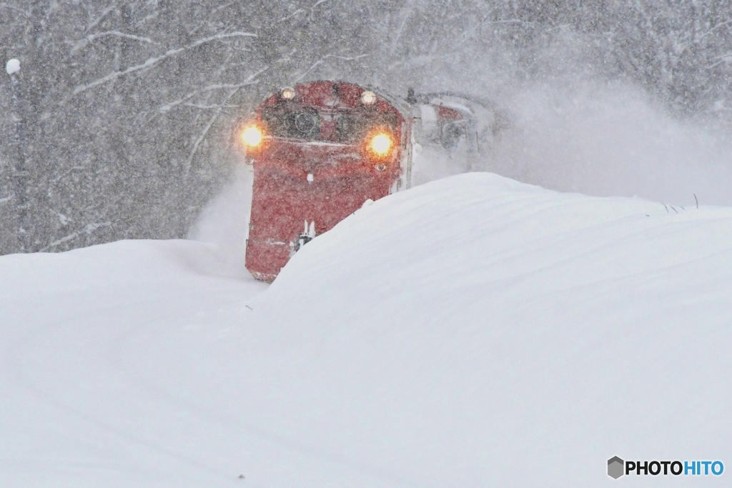 降雪の中を行く　№1　北の国から