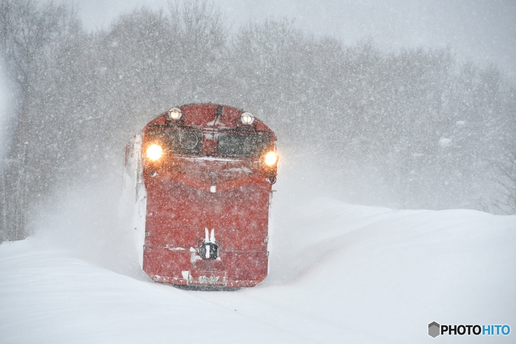 降雪の中を行く　№3　北の国から