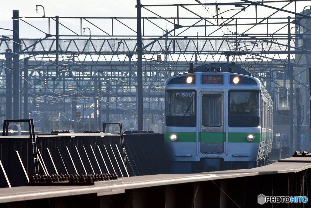 JR函館本線江別駅付近にて　№2　北の国から