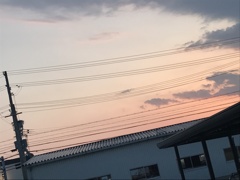 片割れ夕日