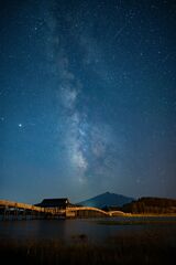 天の川と鶴の舞橋（水無月）