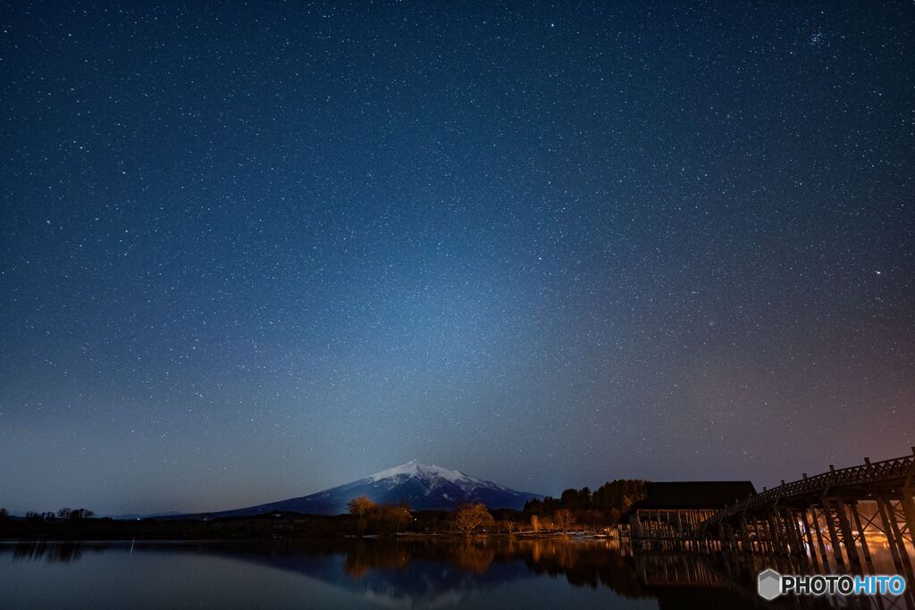星空と鶴の舞橋２（２０２２．４月）