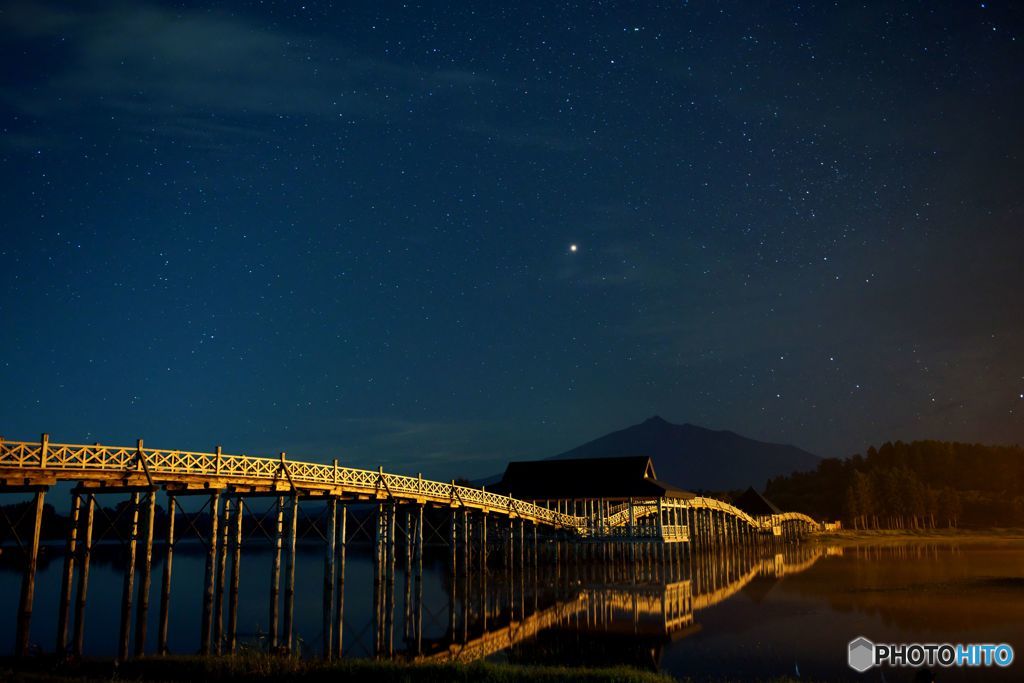 鶴の舞橋（夜間撮影チャレンジⅠ）