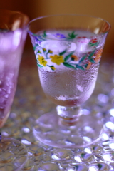 花を浮かべて