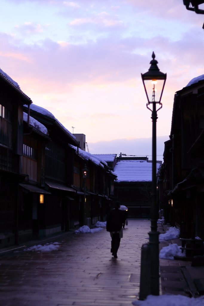 ガス燈のある風景