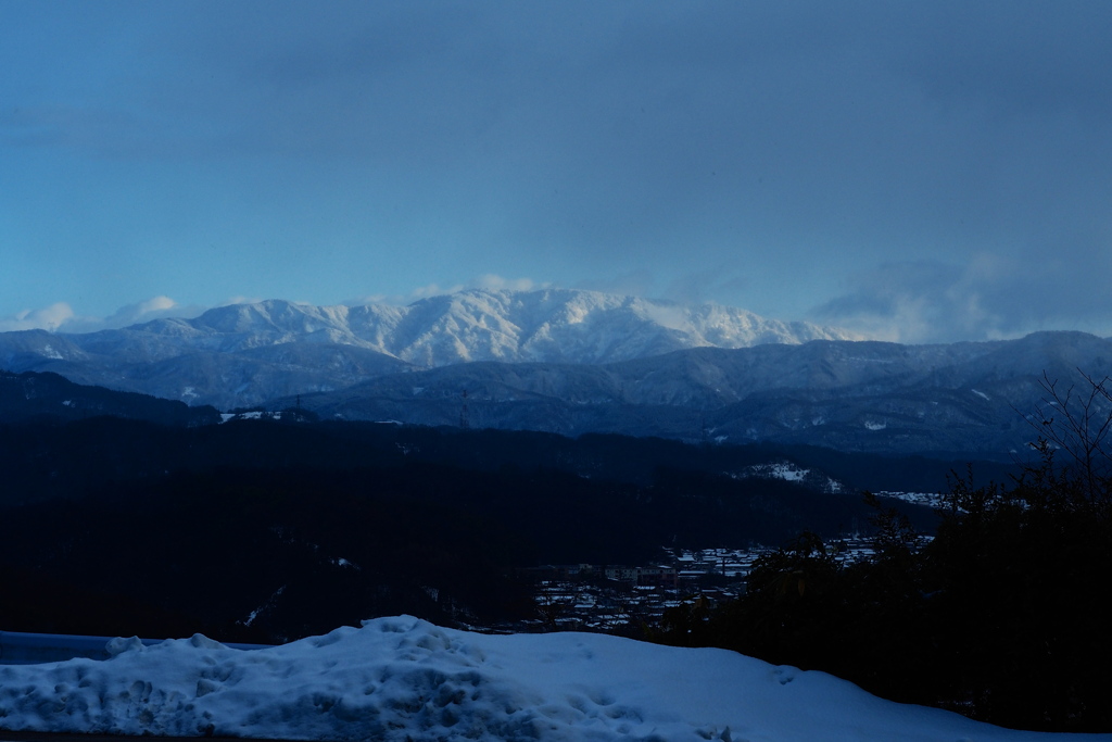 新年の卯辰山から