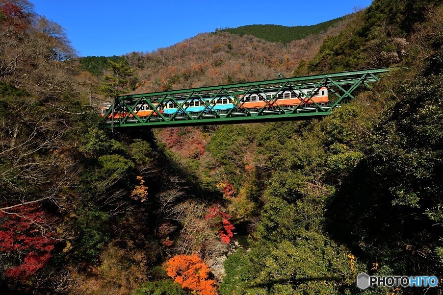 晩秋ので出山鉄橋