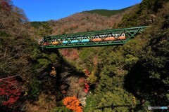 晩秋ので出山鉄橋