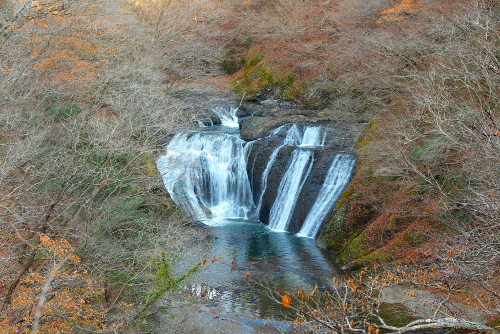 控えめな滝