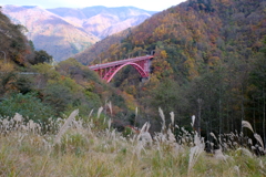 秋の豆焼橋