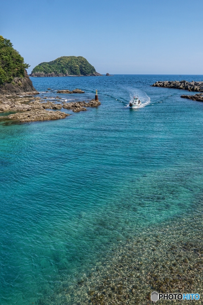 外海から